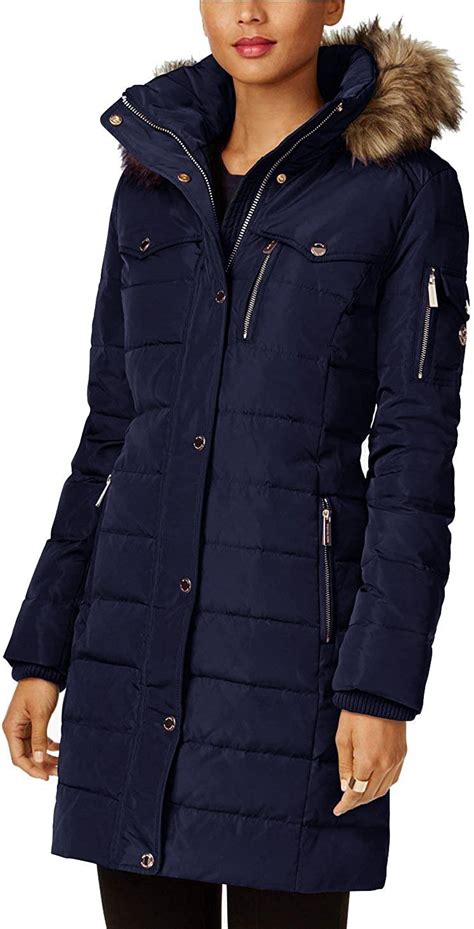 michael michael kors puffer coat|michael kors navy puffer coat.